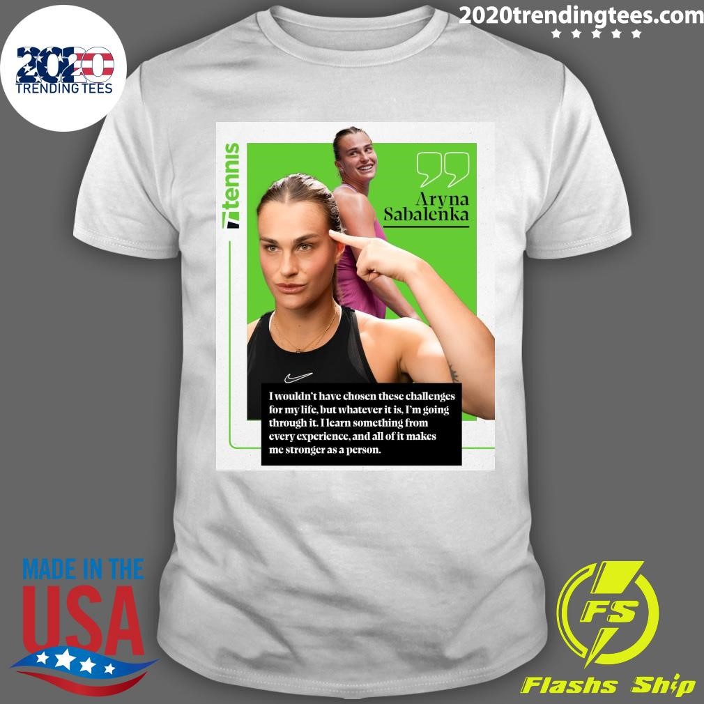 Nice After Being Sidelined For Wimbledon, Aryna Sabalenka Reset For An Electric Us Hardcourt Swing T-shirt