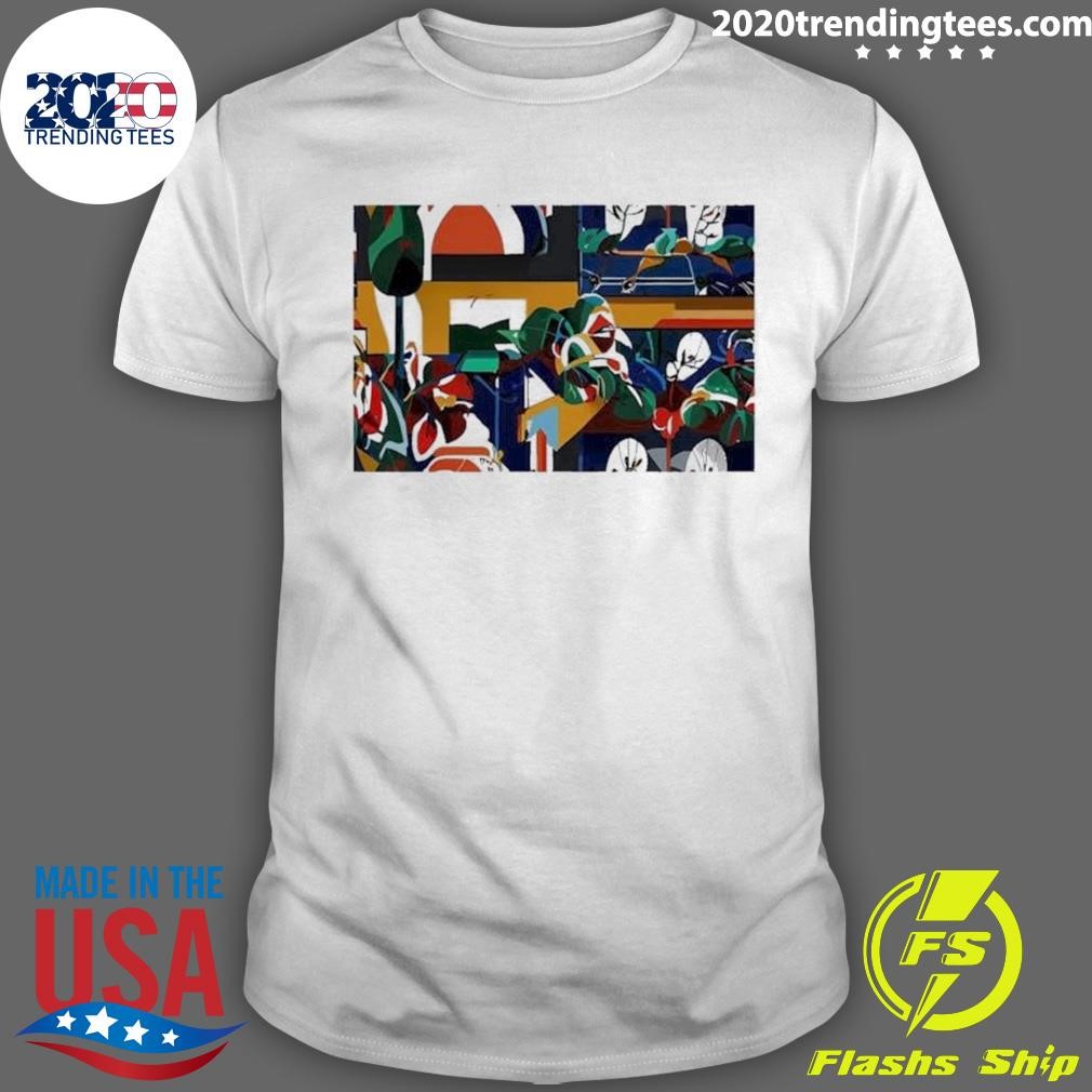 Nice Colorful Expressive Abstract Digital Painting Art 2024 T-shirt