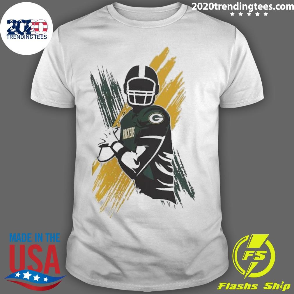 Nice Green Bay Packers Starter Player X Logo Graphic T-shirt