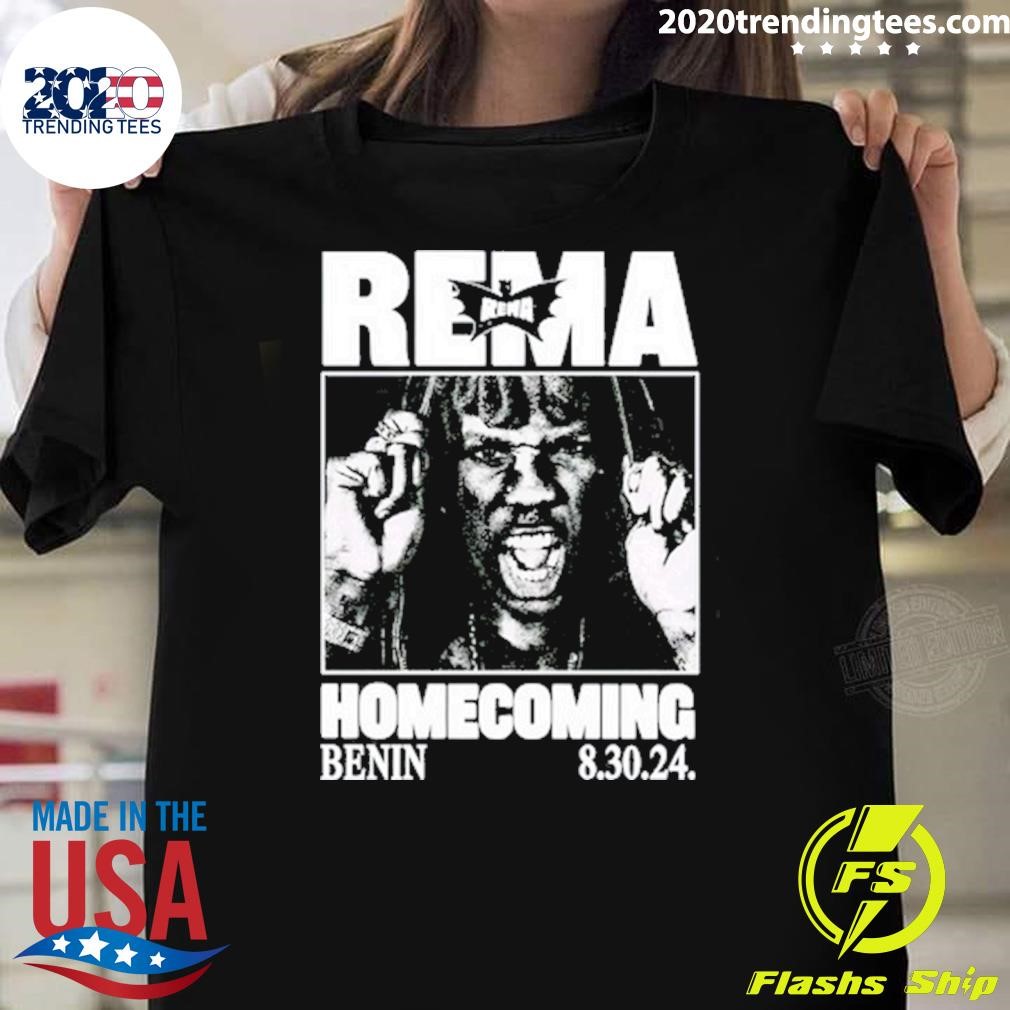 Nice Rema Homecoming Benin 8 30 24 Tee T-shirt