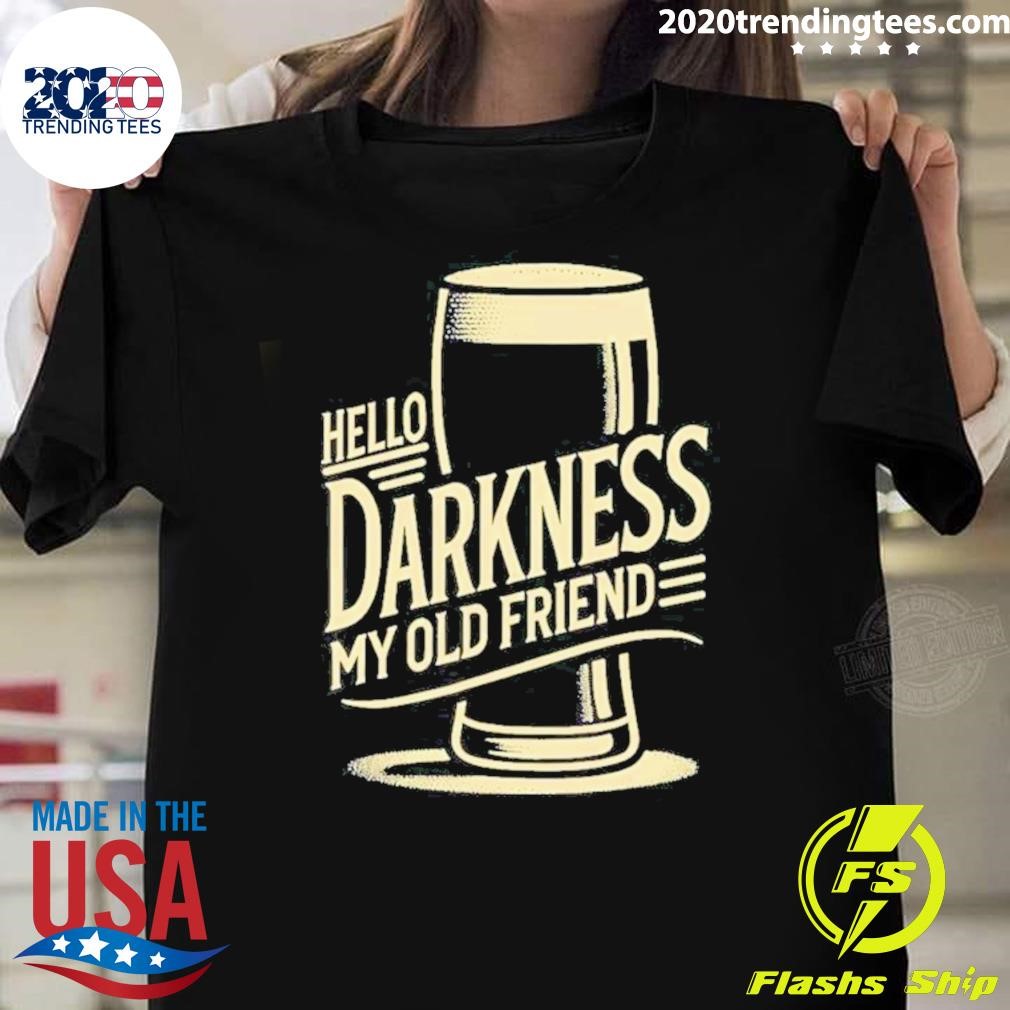 Official Hello Darkness My Old Friend Beer Silent Pancake 2024 T-shirt