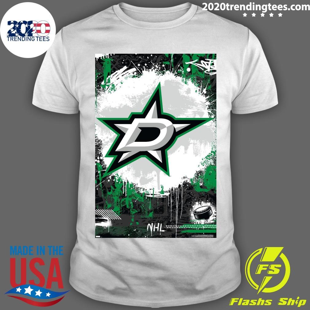 Official International NHL Dallas Stars - Maximalist Logo 23 Unframed Wall Poster Prints T-shirt