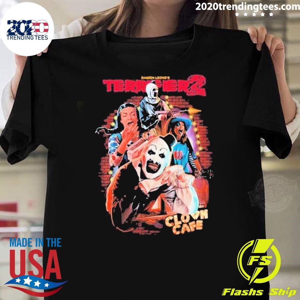 Official Terrifier 2 Clown Cafe T-shirt