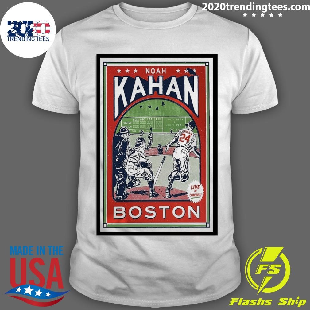 Original 2024 Noah Kahan Show Boston, MA Poster T-shirt