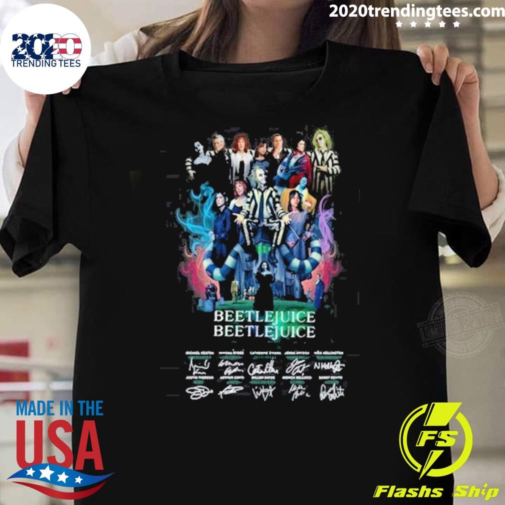 Original Beetlejuice Beetlejuice Signatures T-shirt