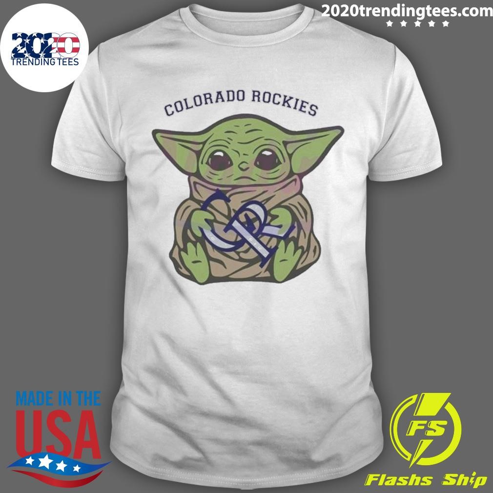 Original Colorado Rockies Baby Yoda Sport T-shirt