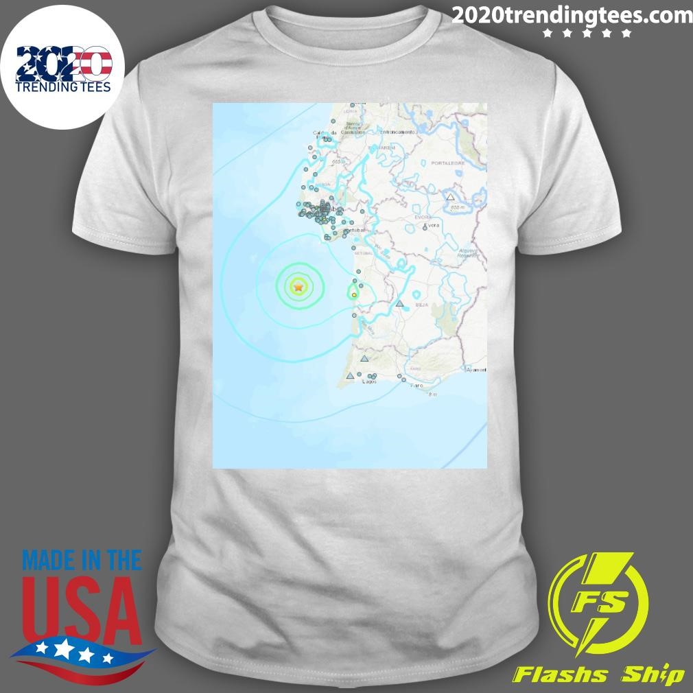 Original Lisbon Portugal Earthquake Today T-shirt