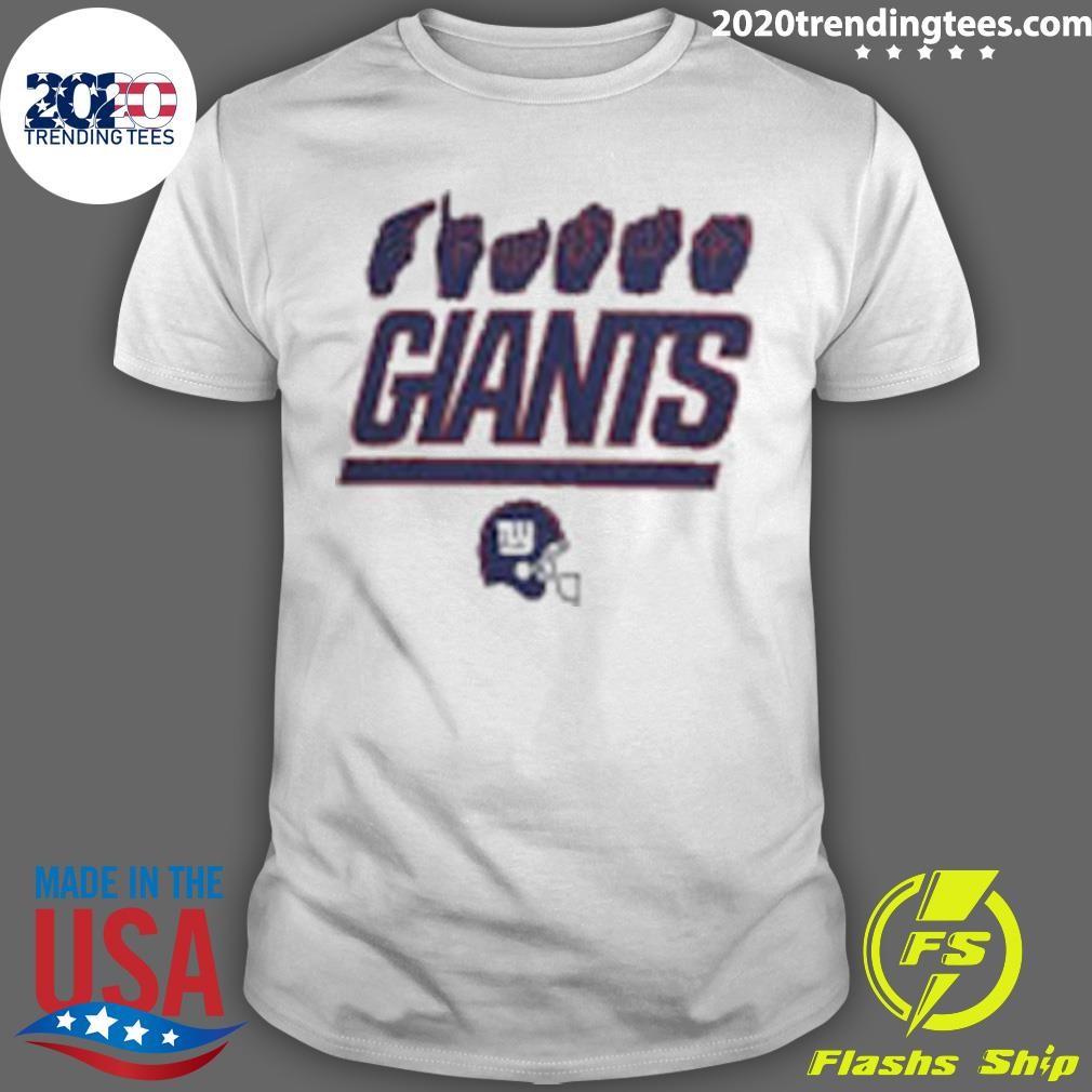 Original New York Giants Homage The Nfl Asl Love Sign American Sign Language T-shirt