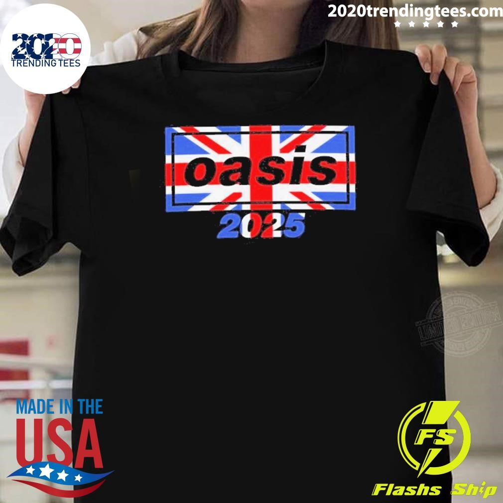 Original Oasis 2025 Union Jack T-shirt