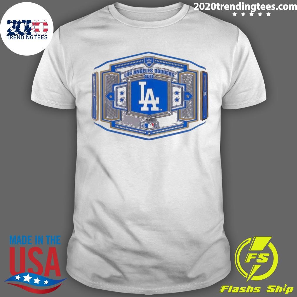 Original Wwe Los Angeles Dodgers Baseball T-shirt