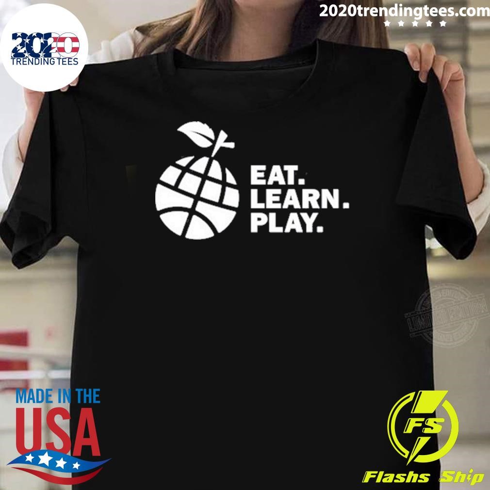 Premium Ayesha Curry Wearing Eat Learn Play T-shirt