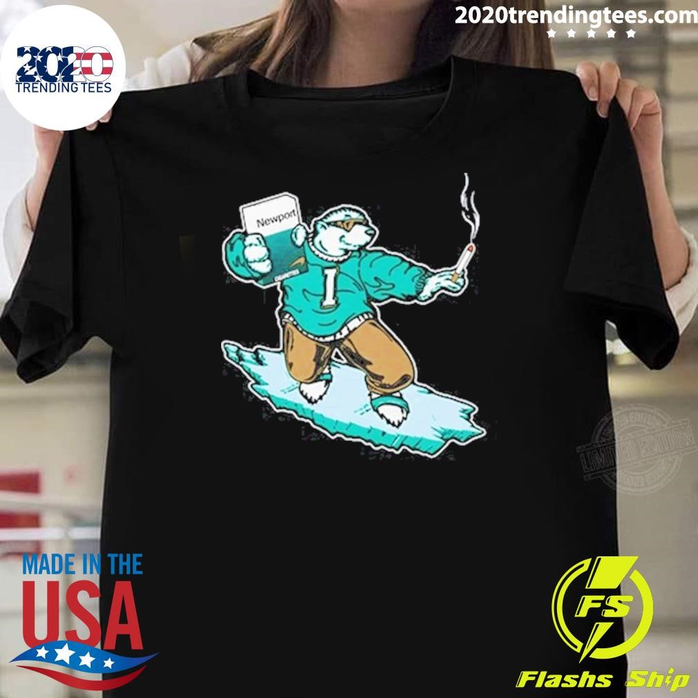 Premium Icee Bear Smoking T-shirt