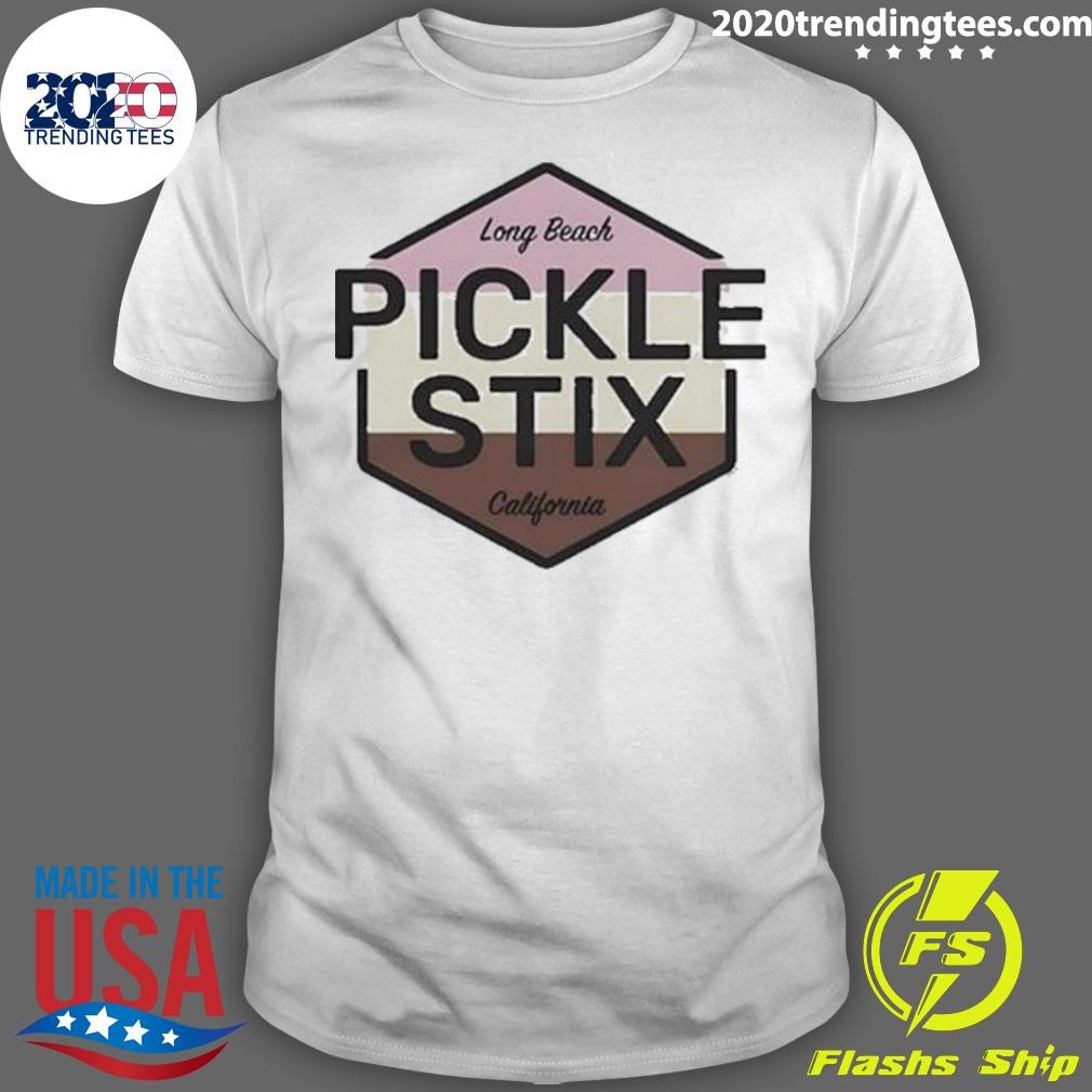 Premium Pickle Stix Surfboards Neapolitan White Concert T-shirt