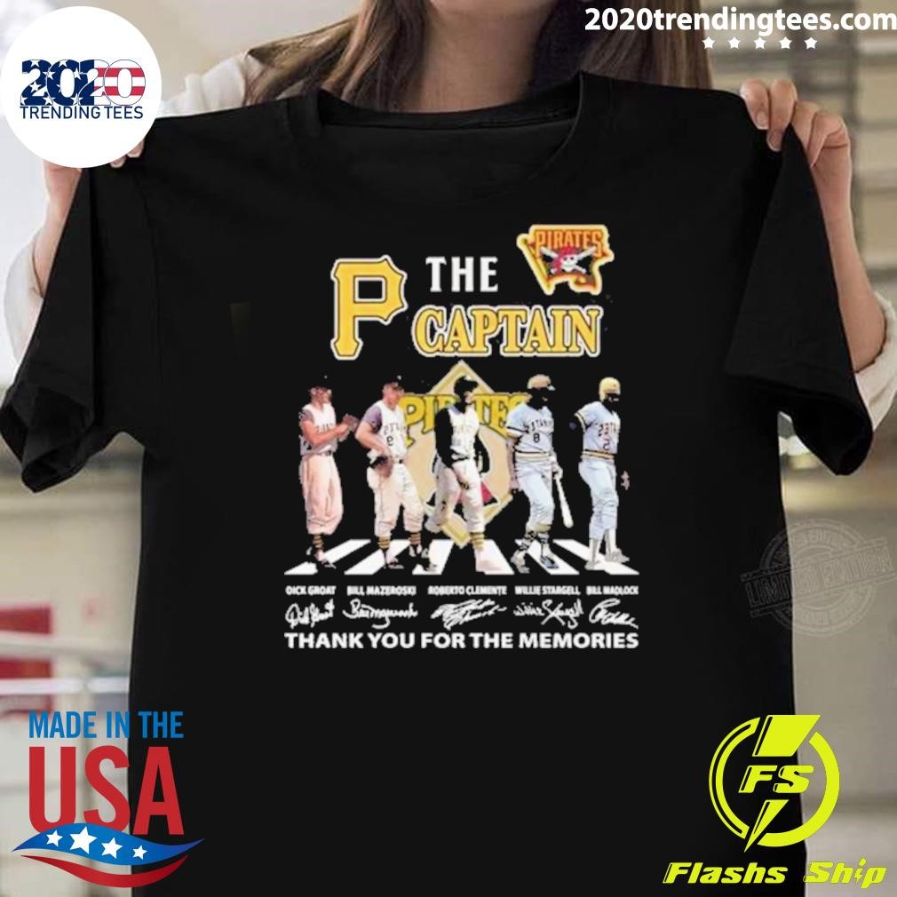 Premium The Pittsburgh Pirates Captain Thank You For The Memories T-shirt