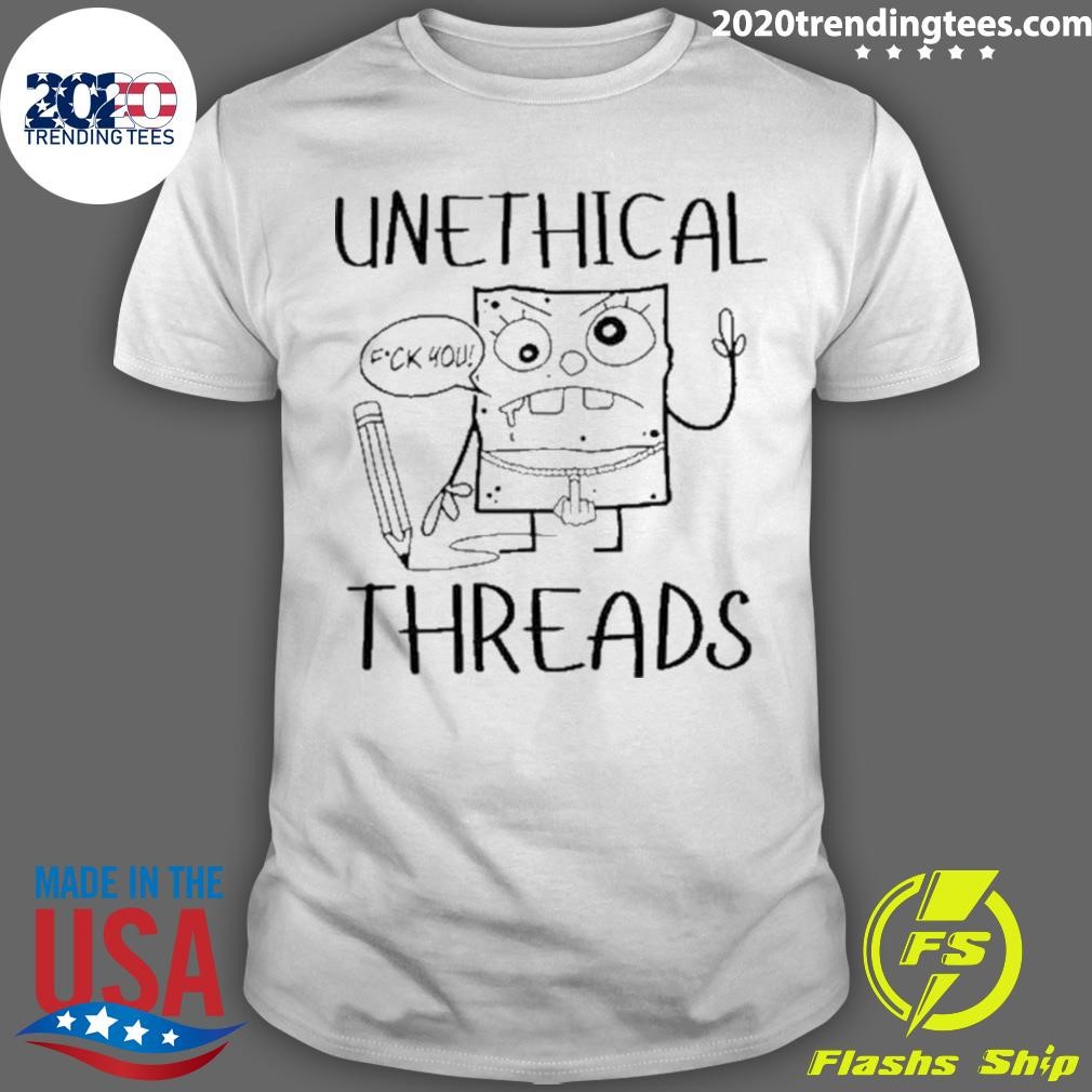 Premium Unethical Threads Doodlebob Fuck You T-shirt