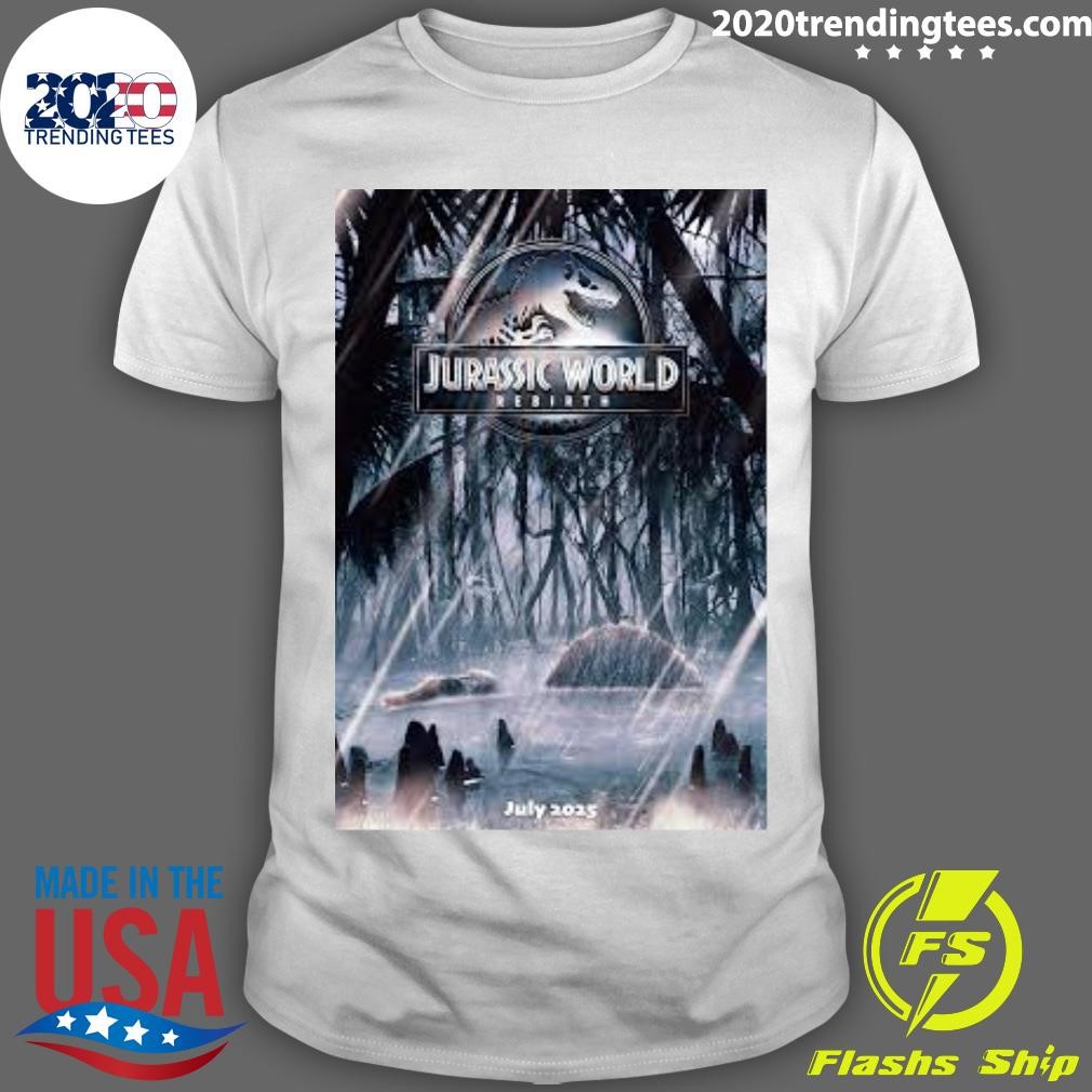 Top Jurassic World Rebirth Spinosaurus Poster With The Official Logo T-shirt