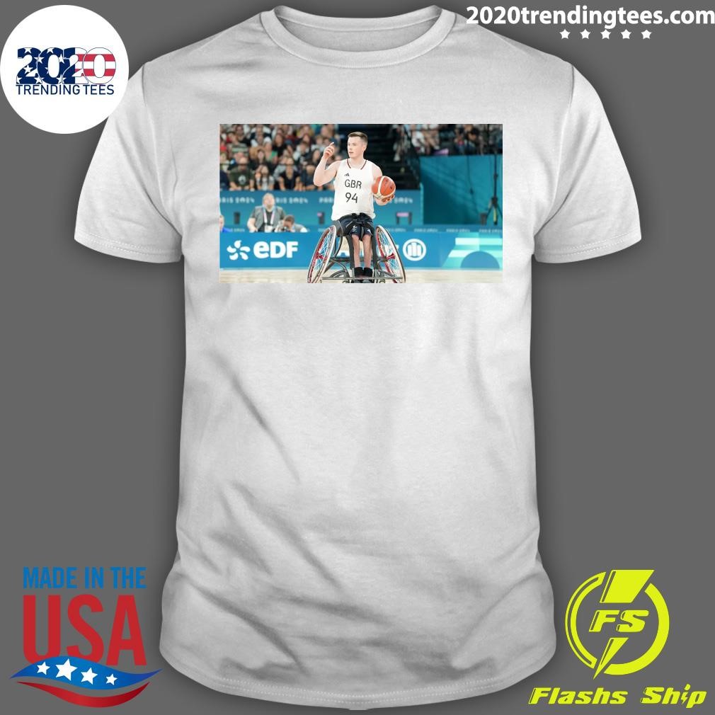 Top Phil Pratt and Great Britain’s Paris Paralympics T-shirt