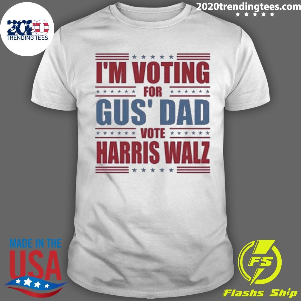 Top Retro I’m Voting For Gus’ Dad Vote Harris Walz T-shirt