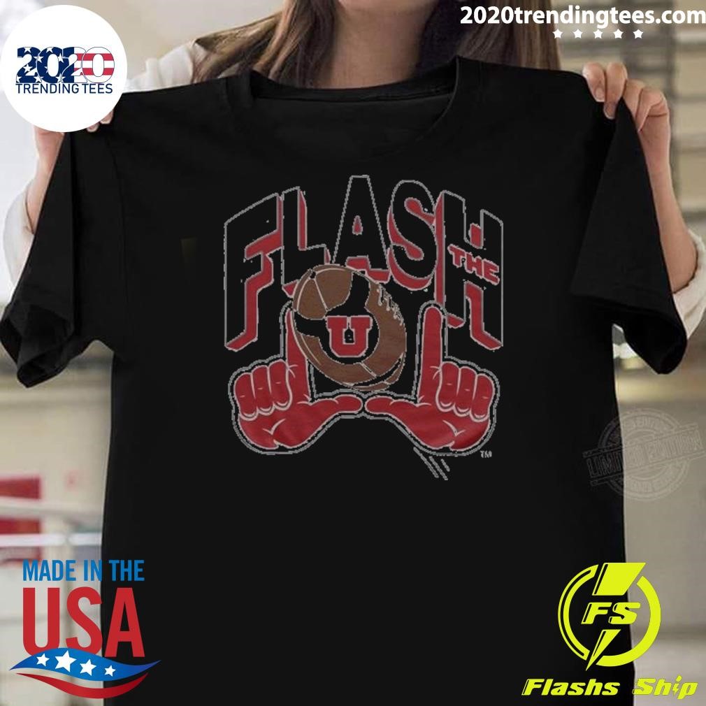 Top Utah Utes Flash The U T-shirt