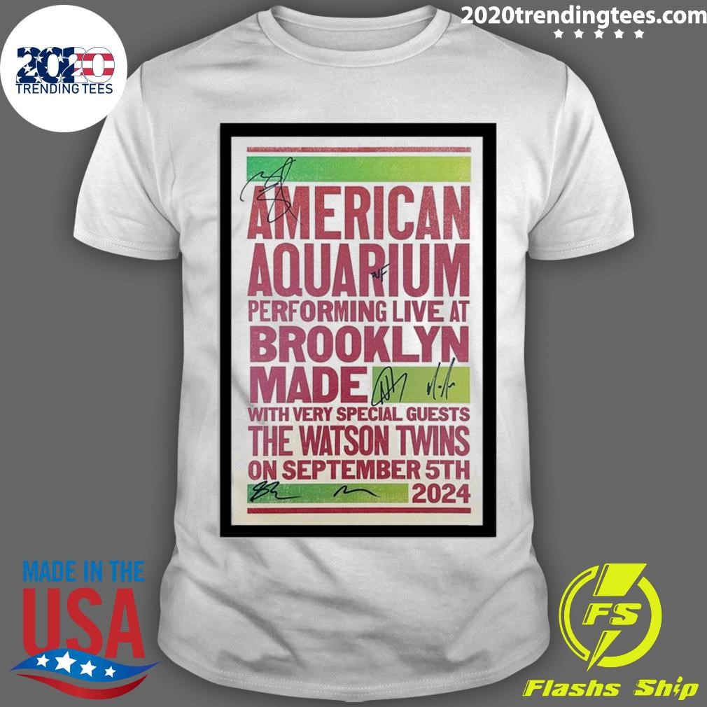 Awesome American Aquarium September 5 2024 In Brooklyn, NY Tour T-shirt