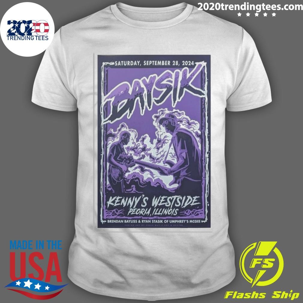 Awesome Baysik Kenny's Westside Pub Poster September 28 2024 T-shirt