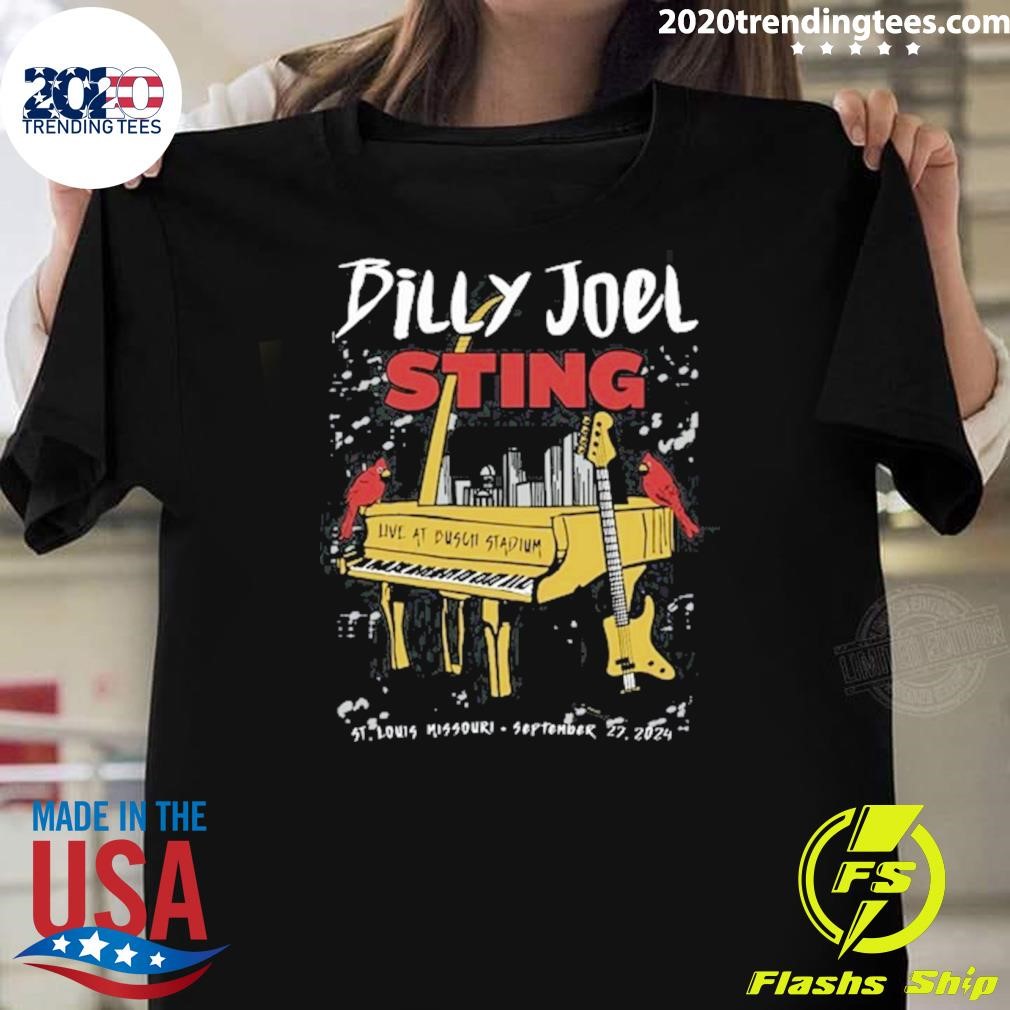 Awesome Billy Joel & Sting Sep 27, 2024 Busch Stadium, St. Louis, MO T-shirt