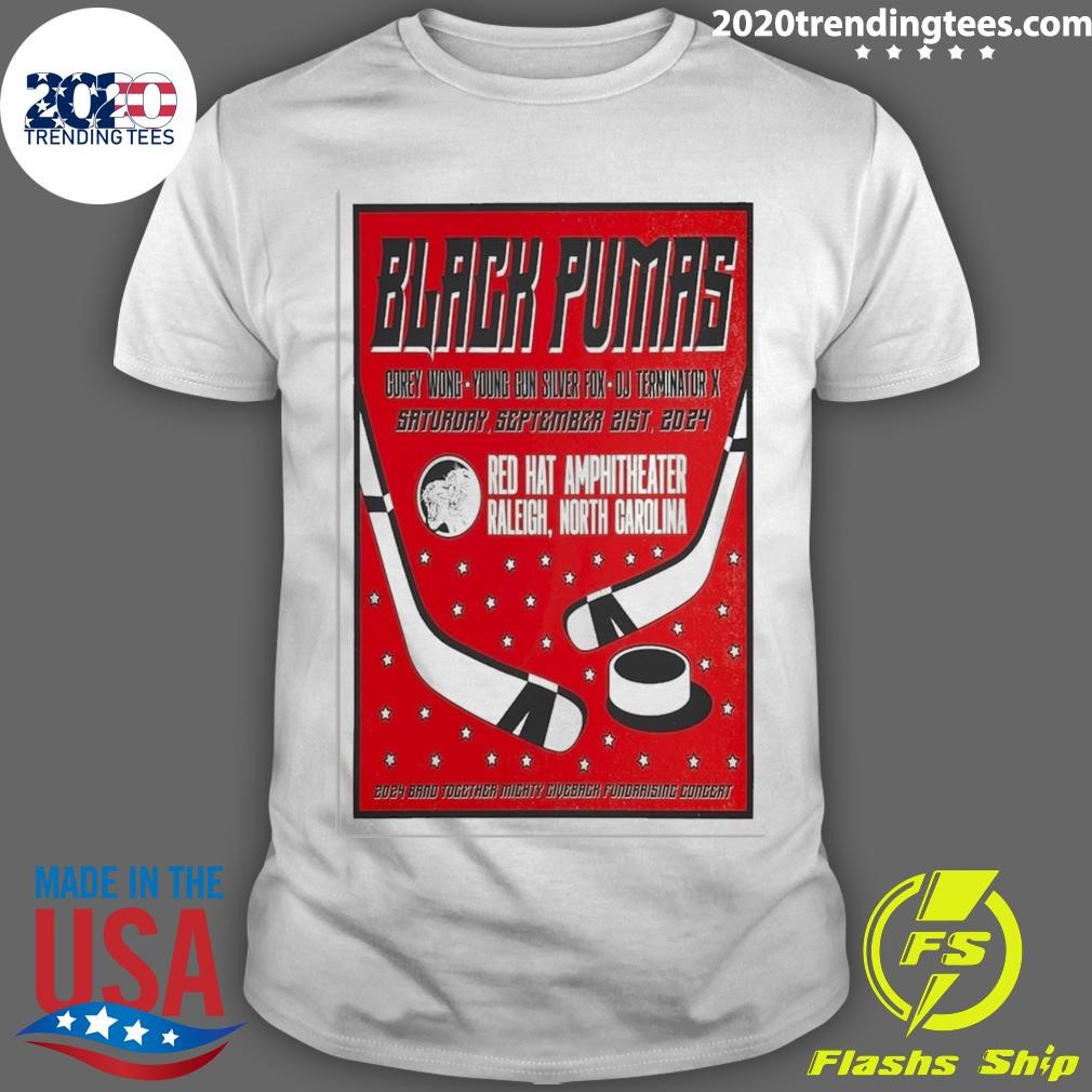 Awesome Black Pumas Tour Raleigh, NC Sep 21, 2024 T-shirt