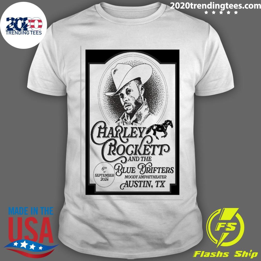 Awesome Charley Crockett September 6, 2024 Moody Amphitheater, Austin, TX Poster T-shirt