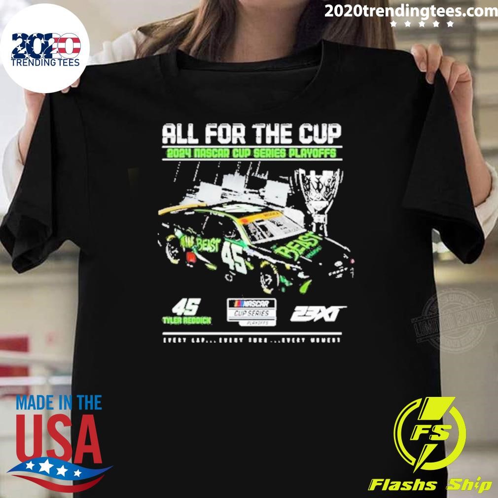 Awesome Checkered Flag Sports Black Tyler Reddick 2024 T-shirt