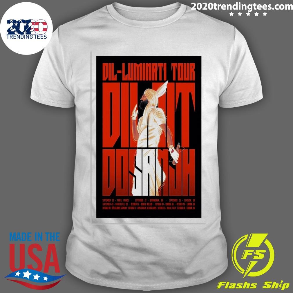 Awesome Dil-Luminati European Tour 2024 Diljit Dosanjh T-shirt