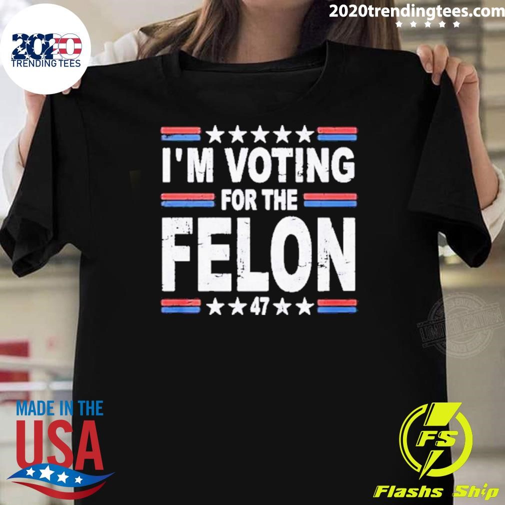 Awesome Dylan Scott I’m Voting For The Felon 2024 T-shirt