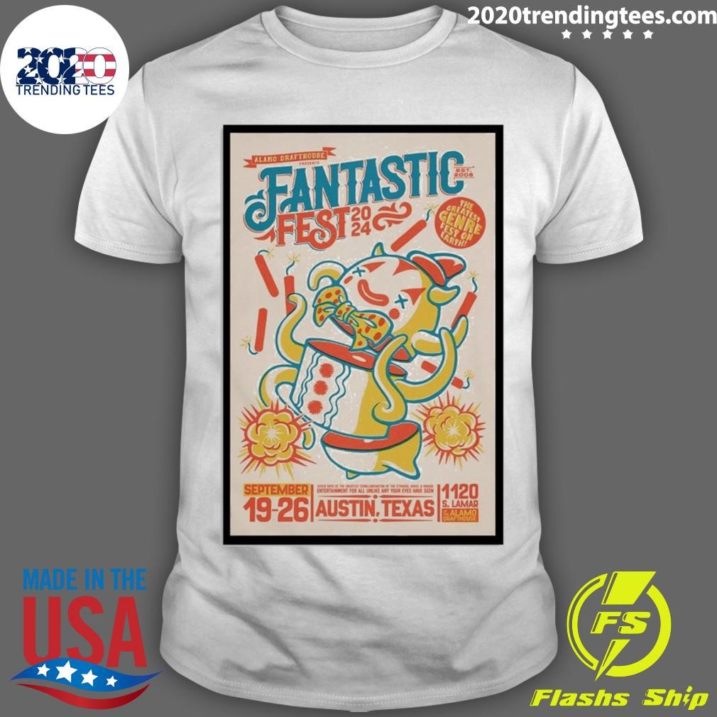 Awesome Fantastic Fest 2024 Poster In Austin, Texas The Greatest Genre Fest On Earth T-shirt