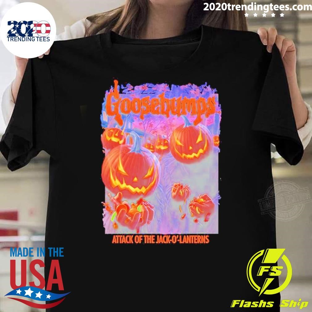 Awesome Goosebumps attack of the Jack-O’-Lanterns Halloween T-shirt