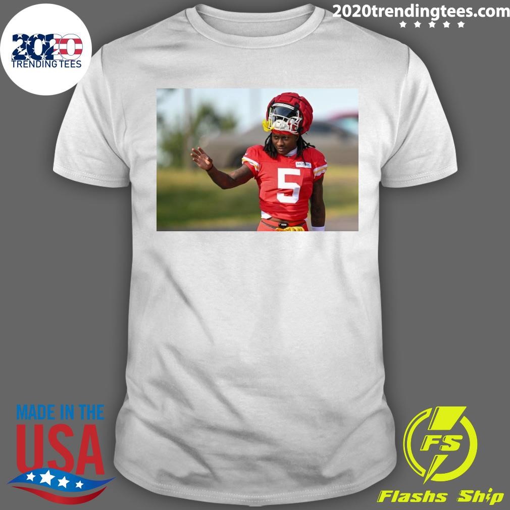 Awesome Hollywood Brown #5 Wide Receiver - Kansas City Chiefs T-shirt