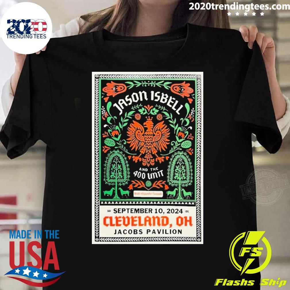 Awesome Jason Isbell And The 400 Unit September 10 2024 In Cleveland, Oh Tour Poster T-shirt