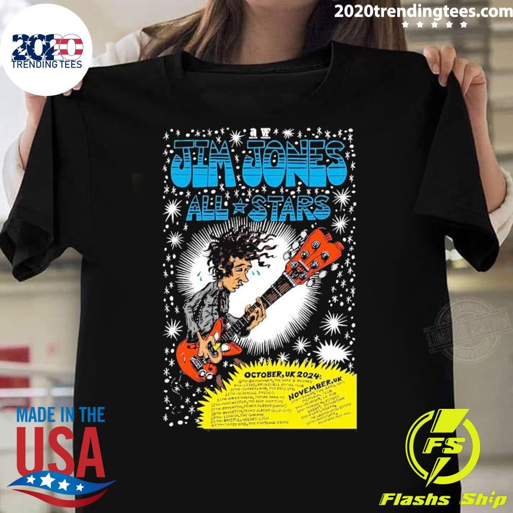 Awesome Jim Jones All Stars November UK 2024 Tour Poster T-Shirt