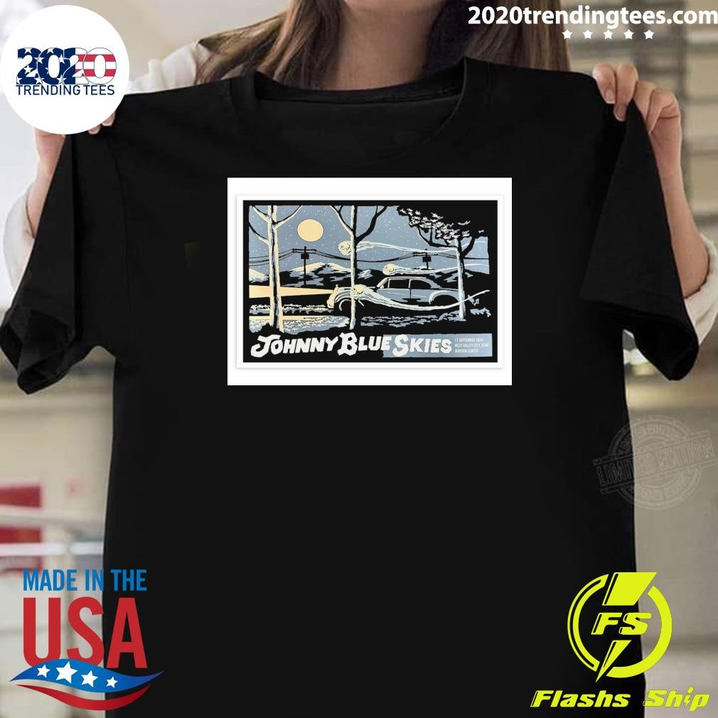 Awesome Johnny Blue Skies September 17 2024 Maverick Center West Valley City T-shirt