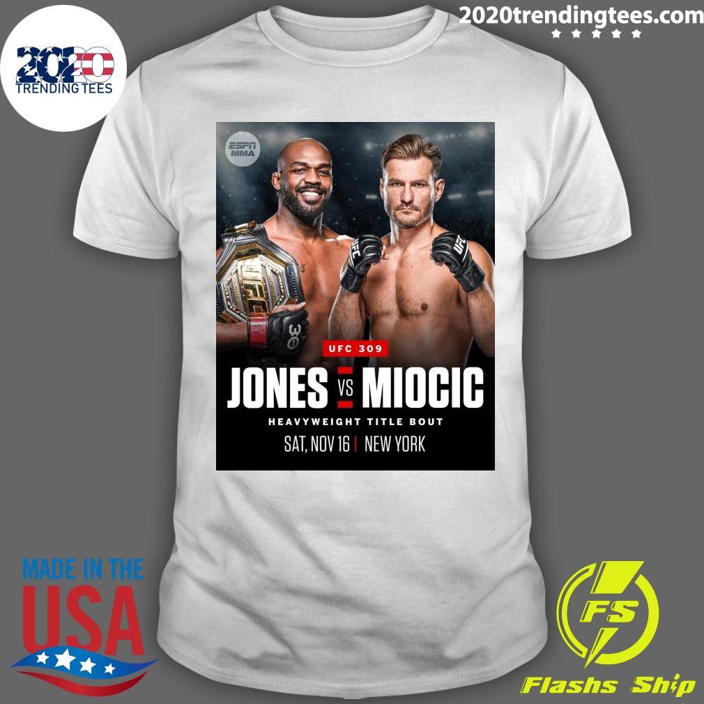 Awesome Jon Jones Heavyweight Title At UFC 309 On Nov. 16 At Madison Square Garden, Ufc Announced T-Shirt