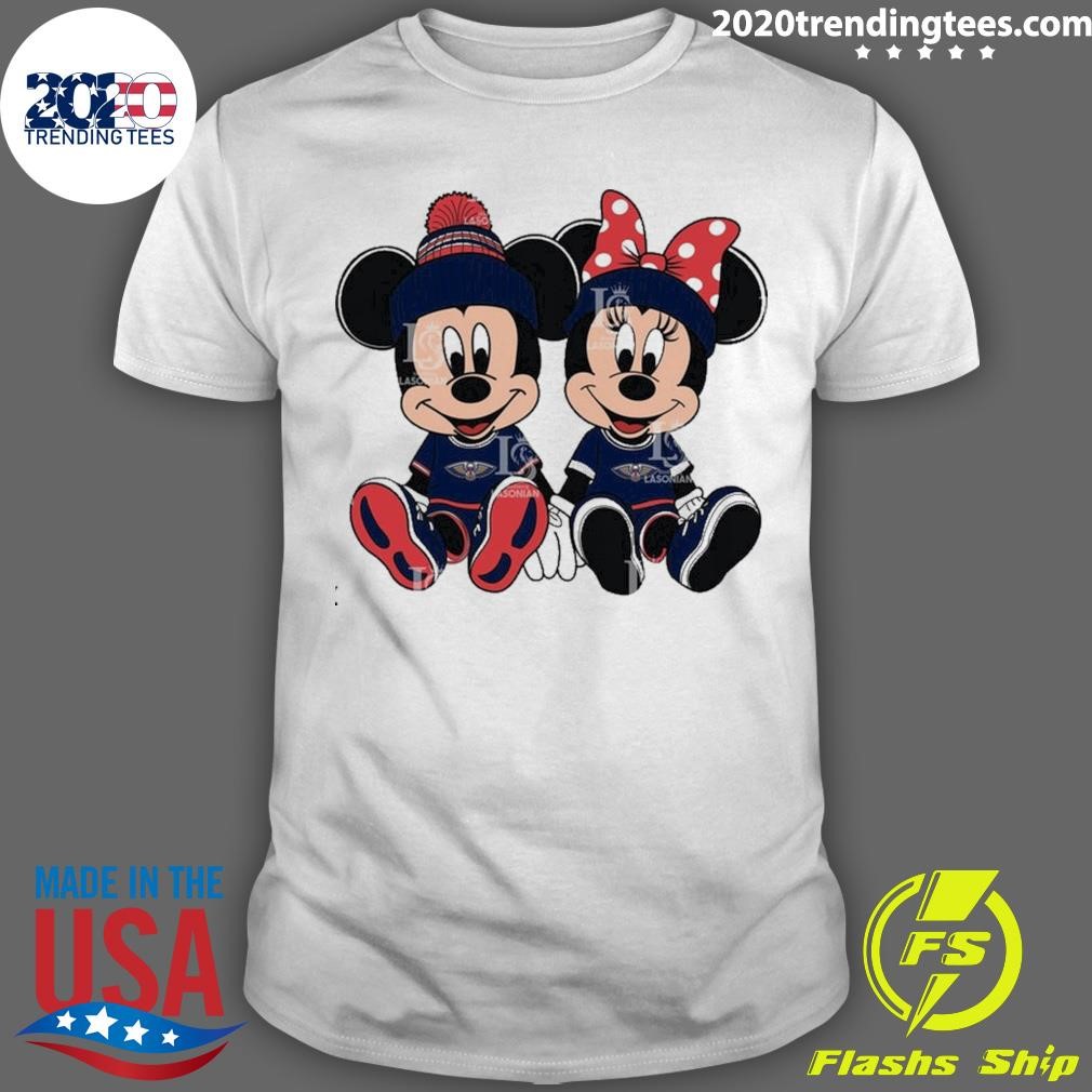 Awesome New Orleans Pelicans Mickey Minnie 3 Nba T-shirt