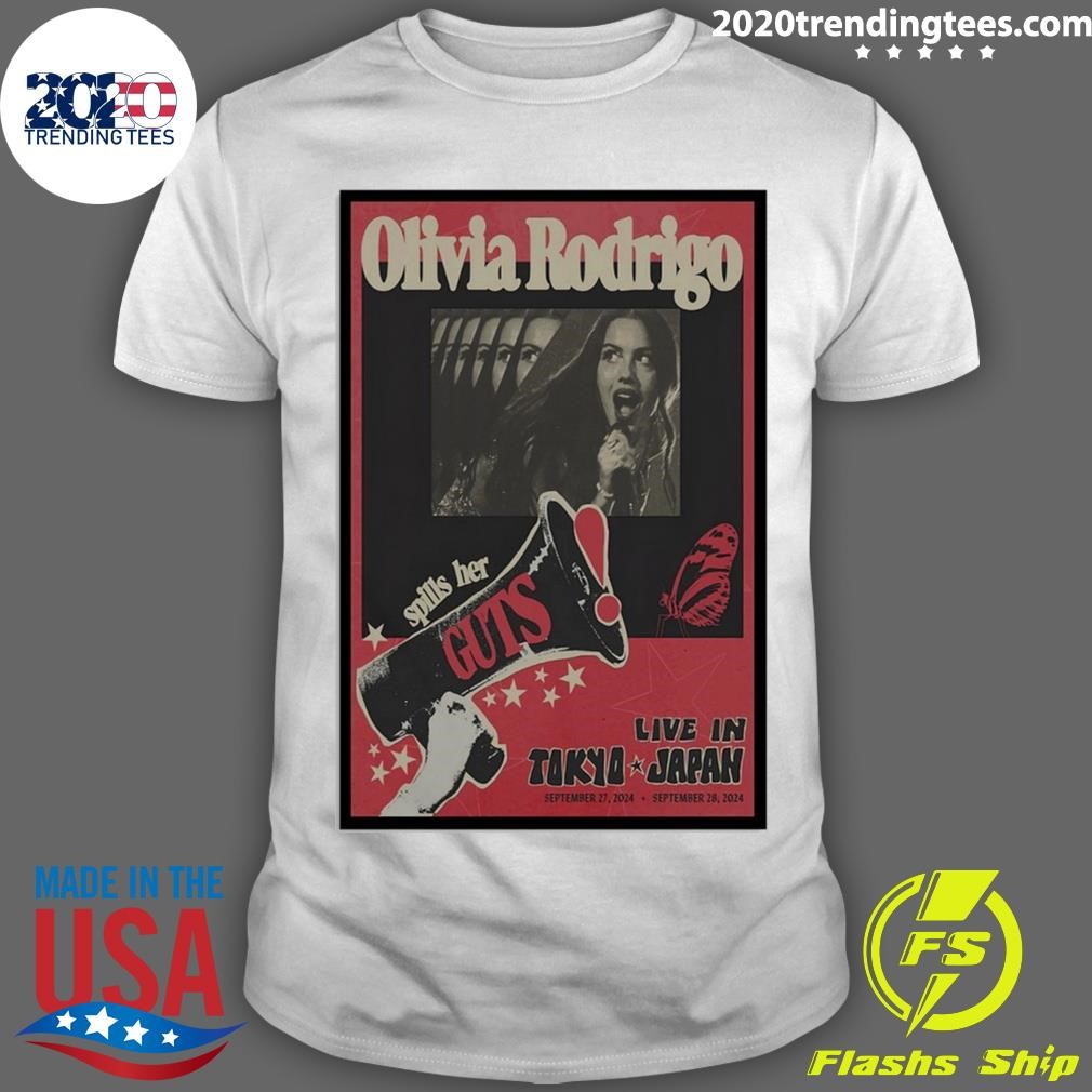 Awesome Olivia Rodrigo Guts Tour In Tokyo, Japan September 27-28 2024 T-shirt