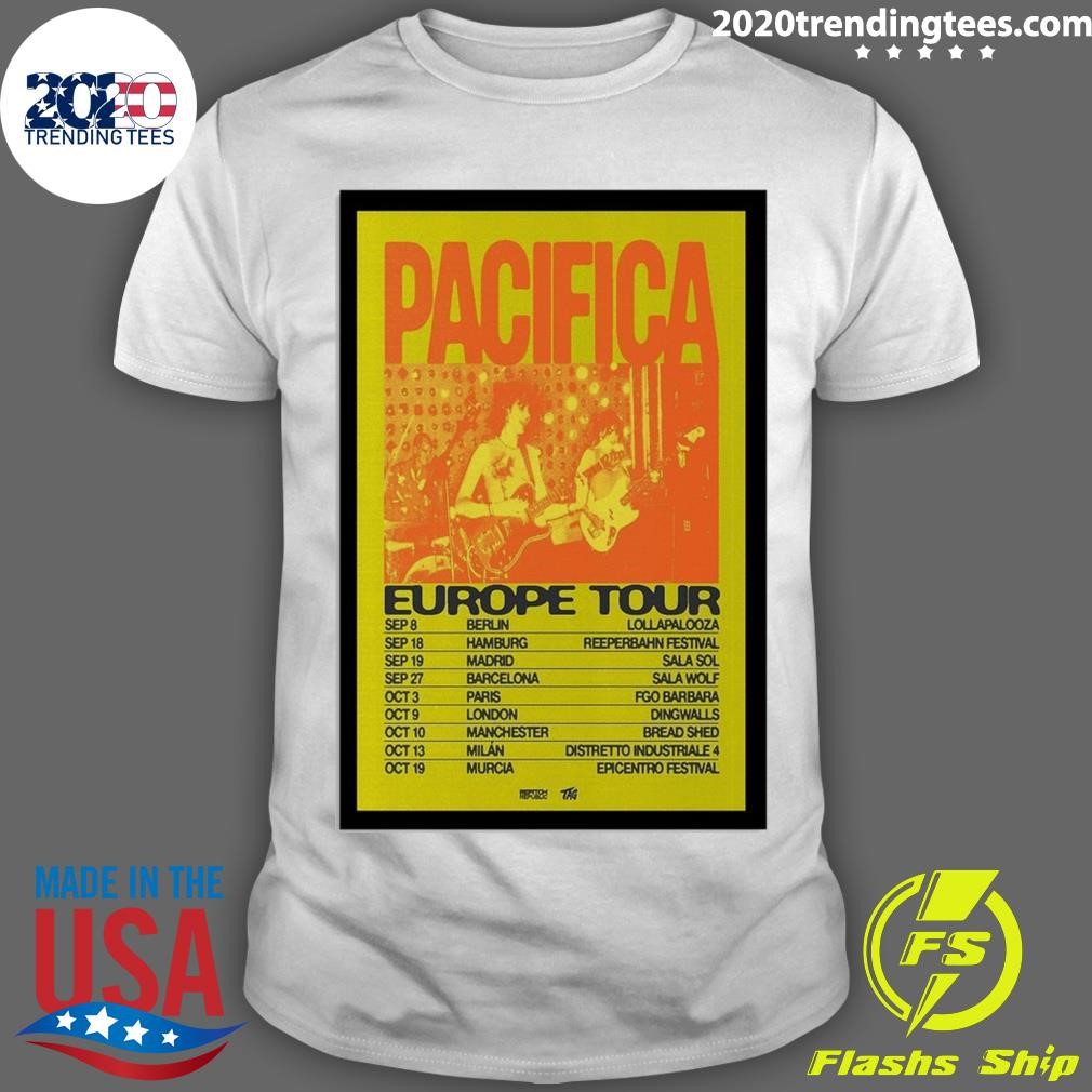 Awesome Pacifica Europe Tour 2024 T-shirt