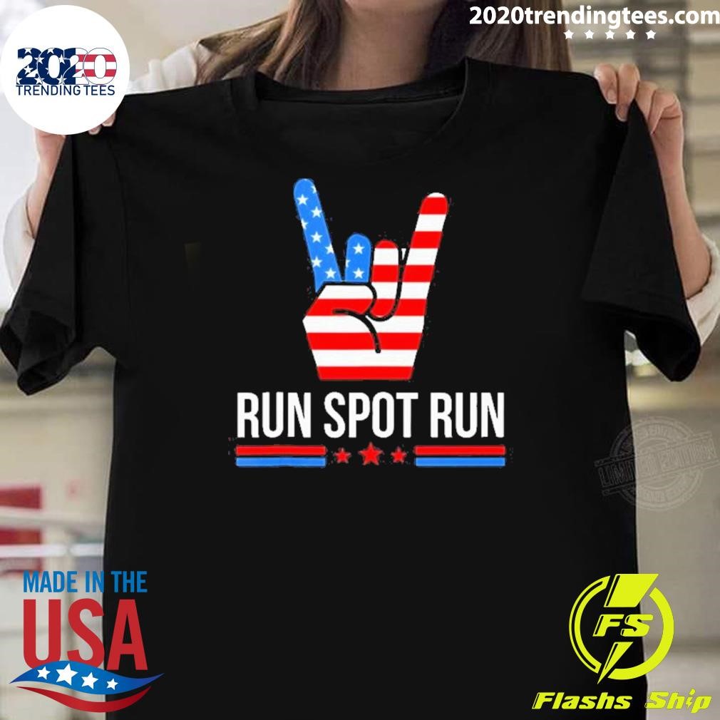 Awesome Run Spot Run Elections 2024 Democrat Republican T-shirt