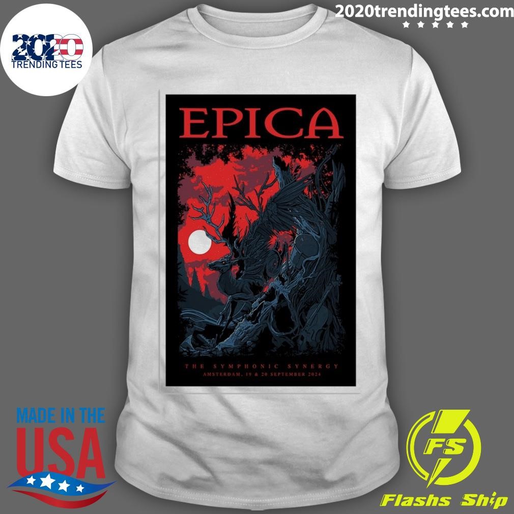 Awesome Sep 19 & 20, 2024 Epica The Symphonic Synergy Amsterdam, Netherlands Tour T-shirt