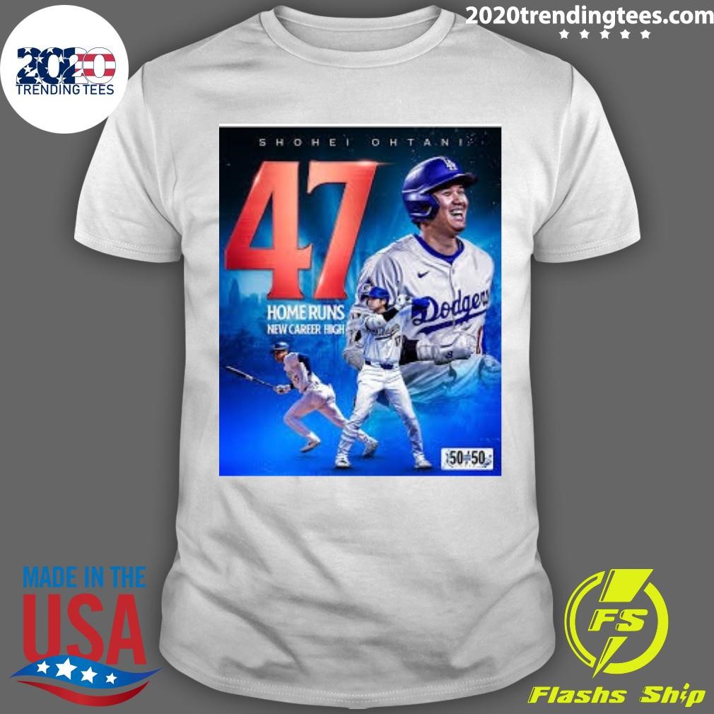 Awesome Shohei Ohtani 47 Home Runs New Career High T-Shirt