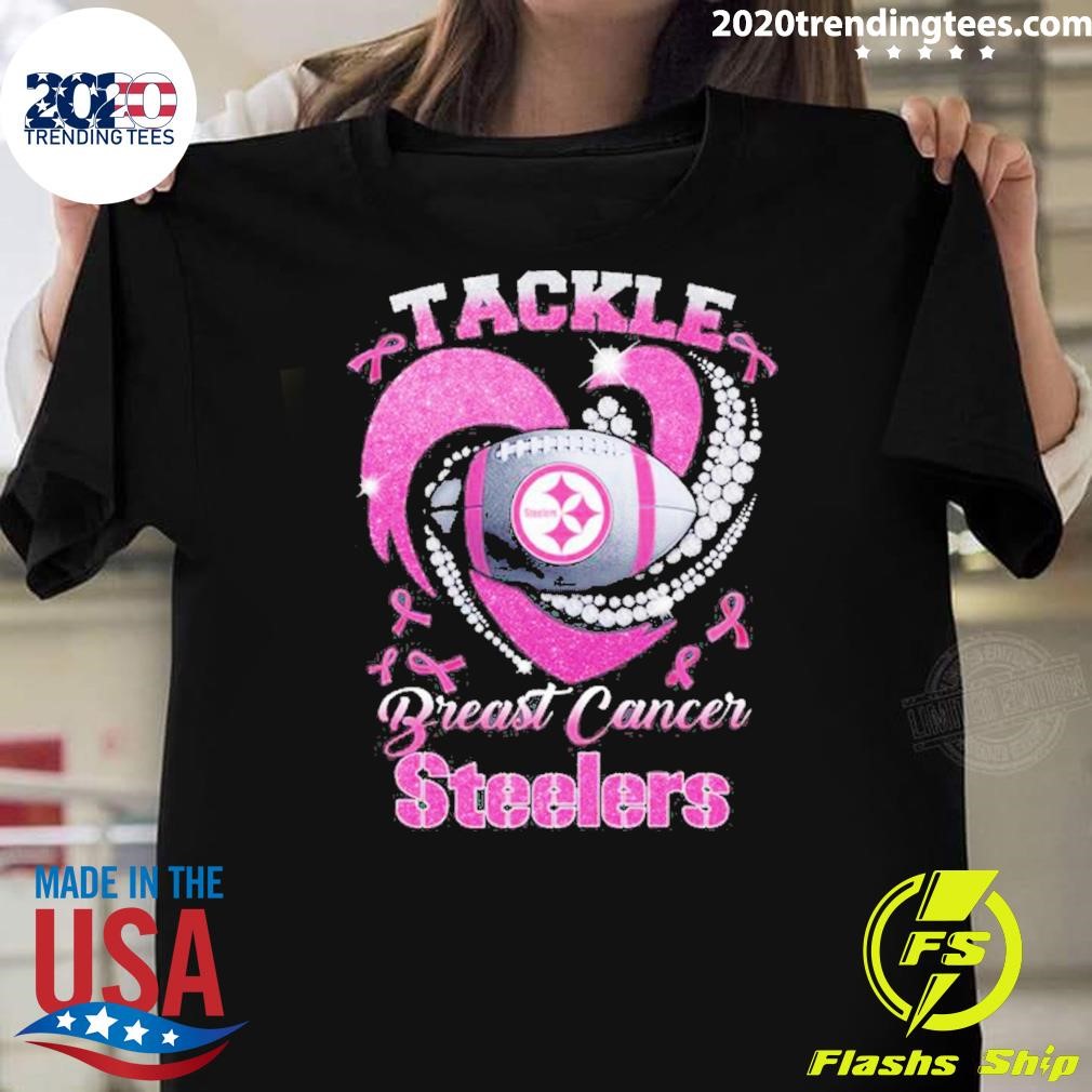 Awesome Tackle Breast Cancer Pittsburgh Steelers T-shirt