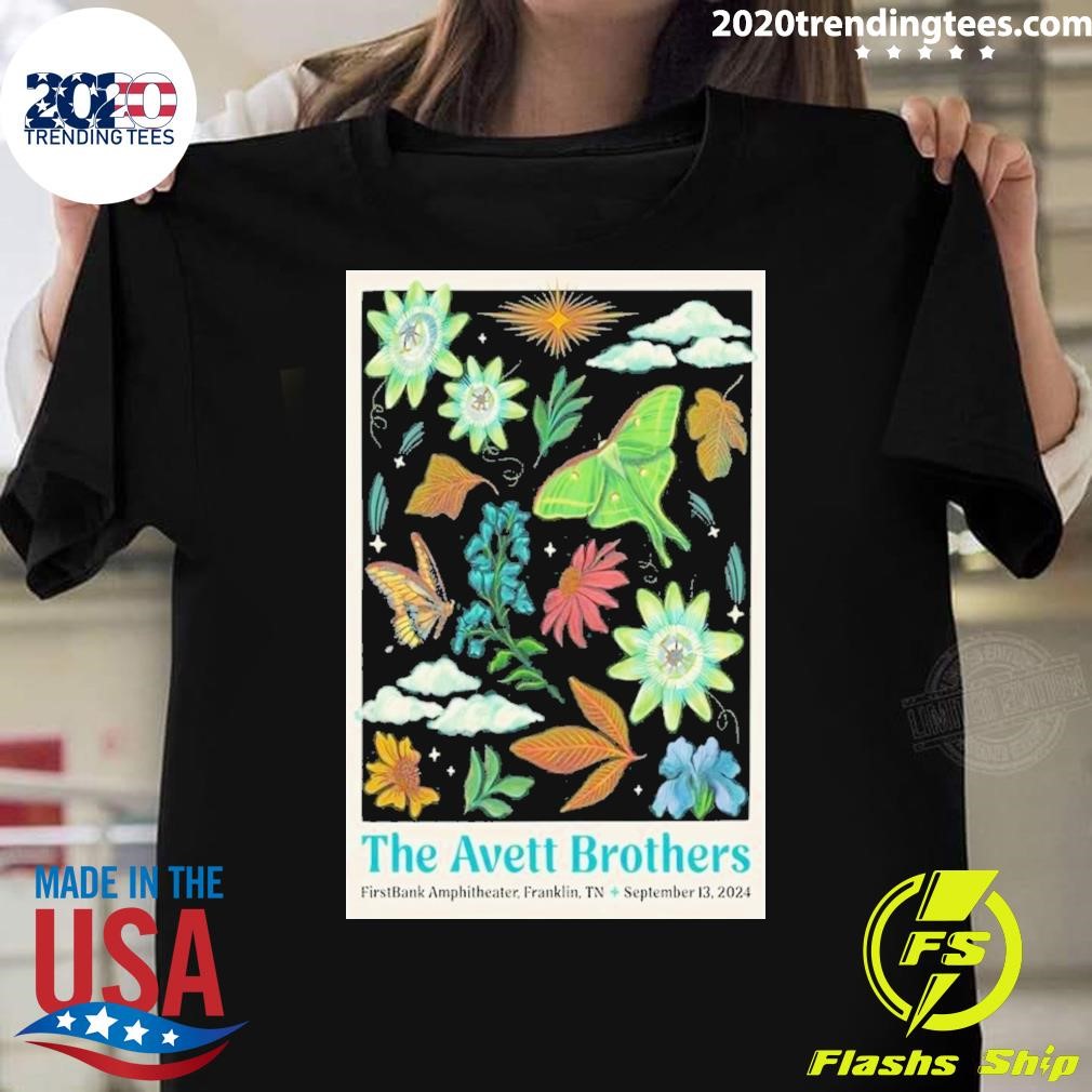 Awesome The Avett Brothers Sept 13, 2024 In Franklin, Tn Tour Poster T-Shirt