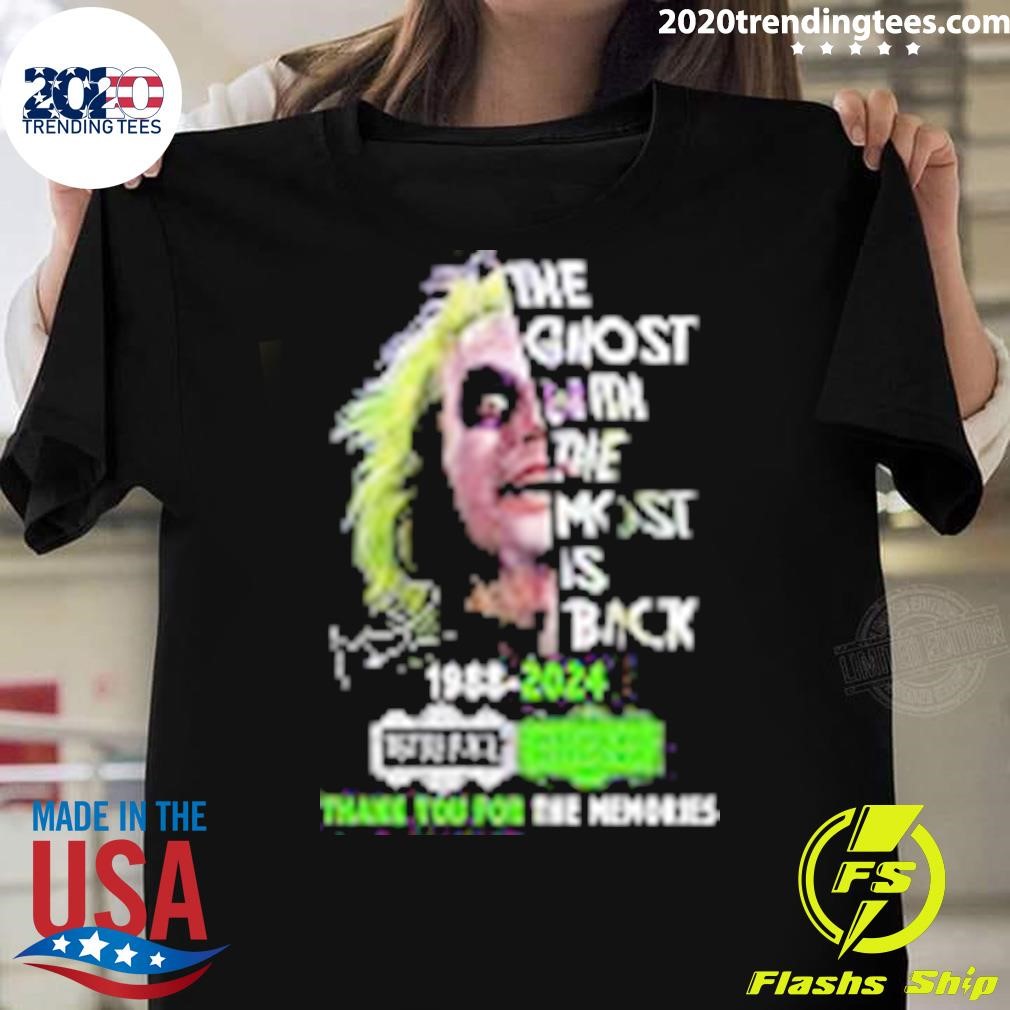 Awesome The Ghost With The Most Is Back 1988-2024 Thank You For The Memories T-shirt