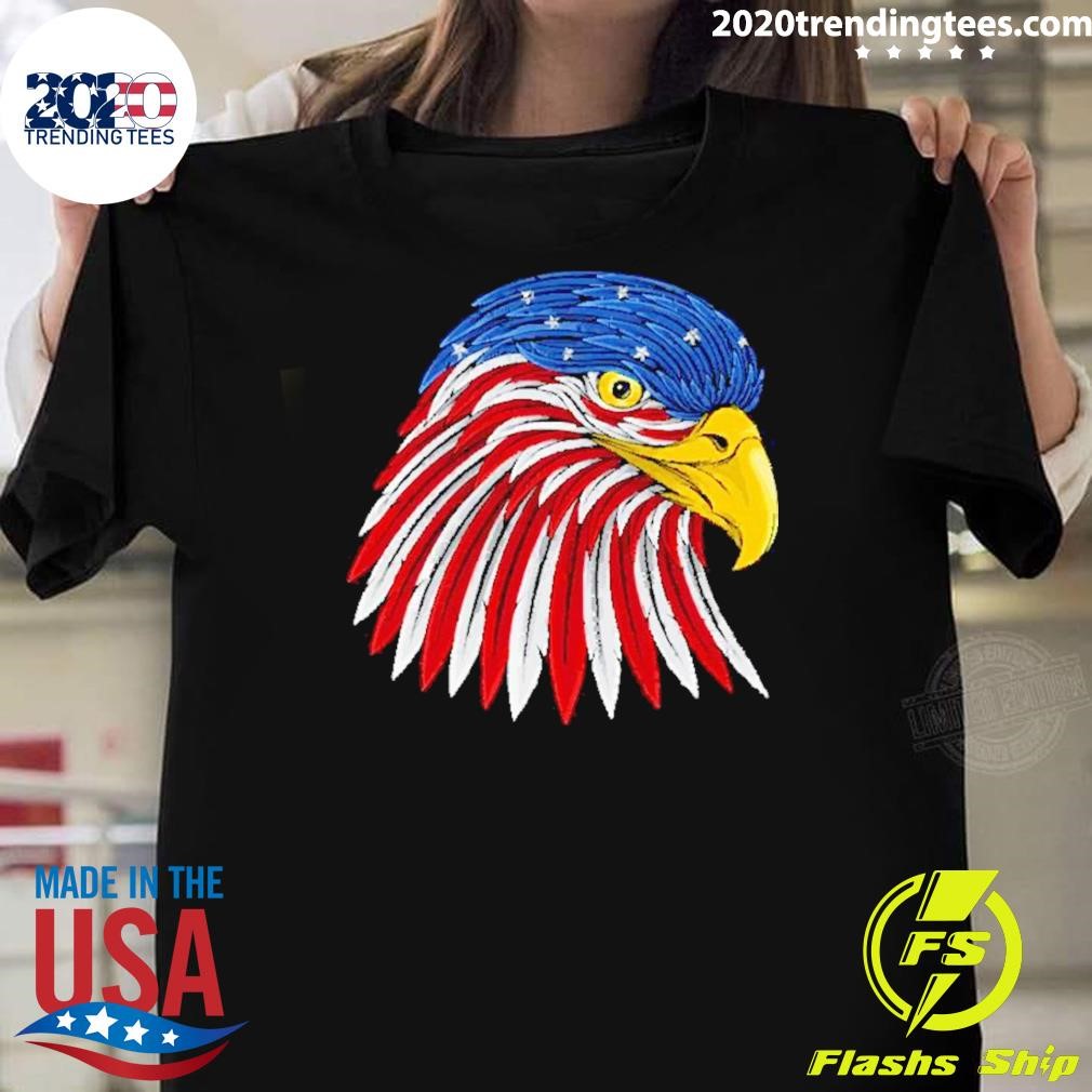 Awesome Us Flag Eagle 4th Of July Poster T-shirt