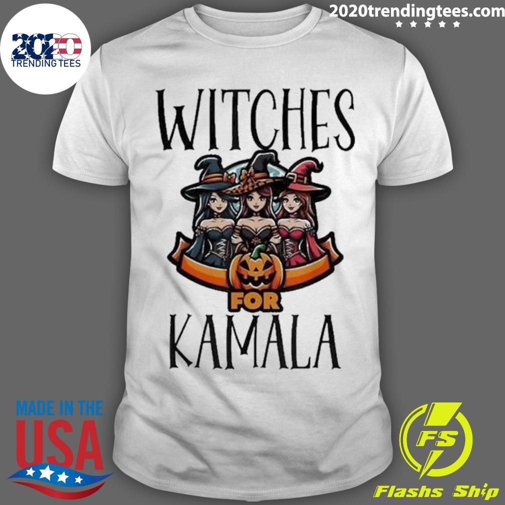 Awesome Witches For Kamala Harris Halloween Election 2024 Vote4 T-shirt