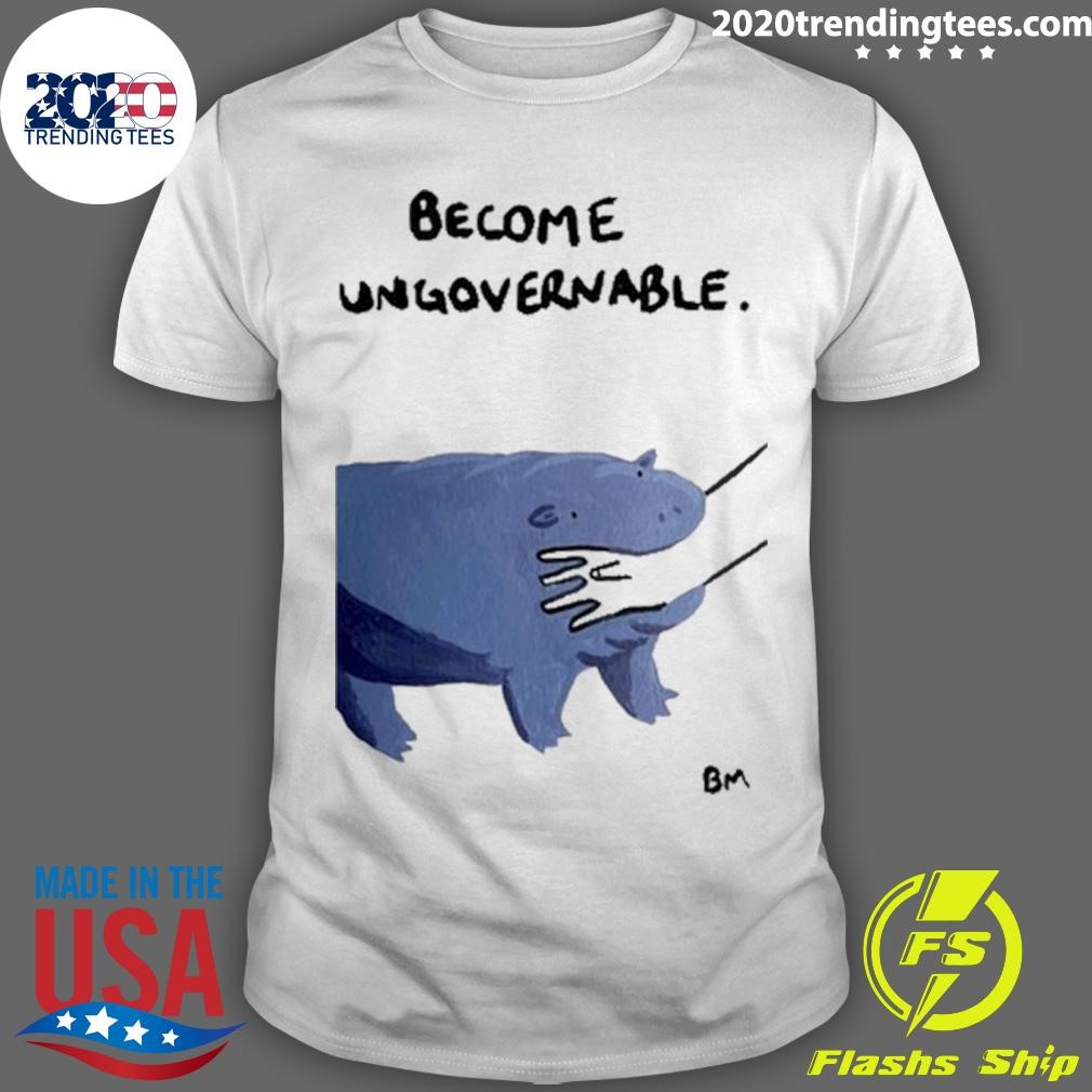 Best Badly Drawn Bears Become Ungovernable Moo Deng T-Shirt